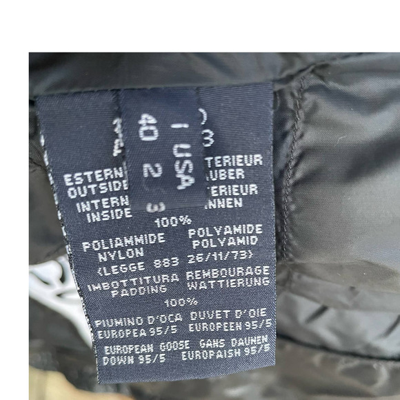 ADD Coat Goose Down Puffer Black US Size 2 Long ICON 10 Shiny - Picture 9 of 11